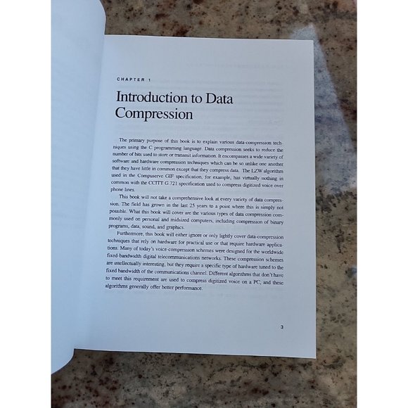 The Data Compression Book Paperback C Program System Hardware CS Coding Models - Picture 7 of 10